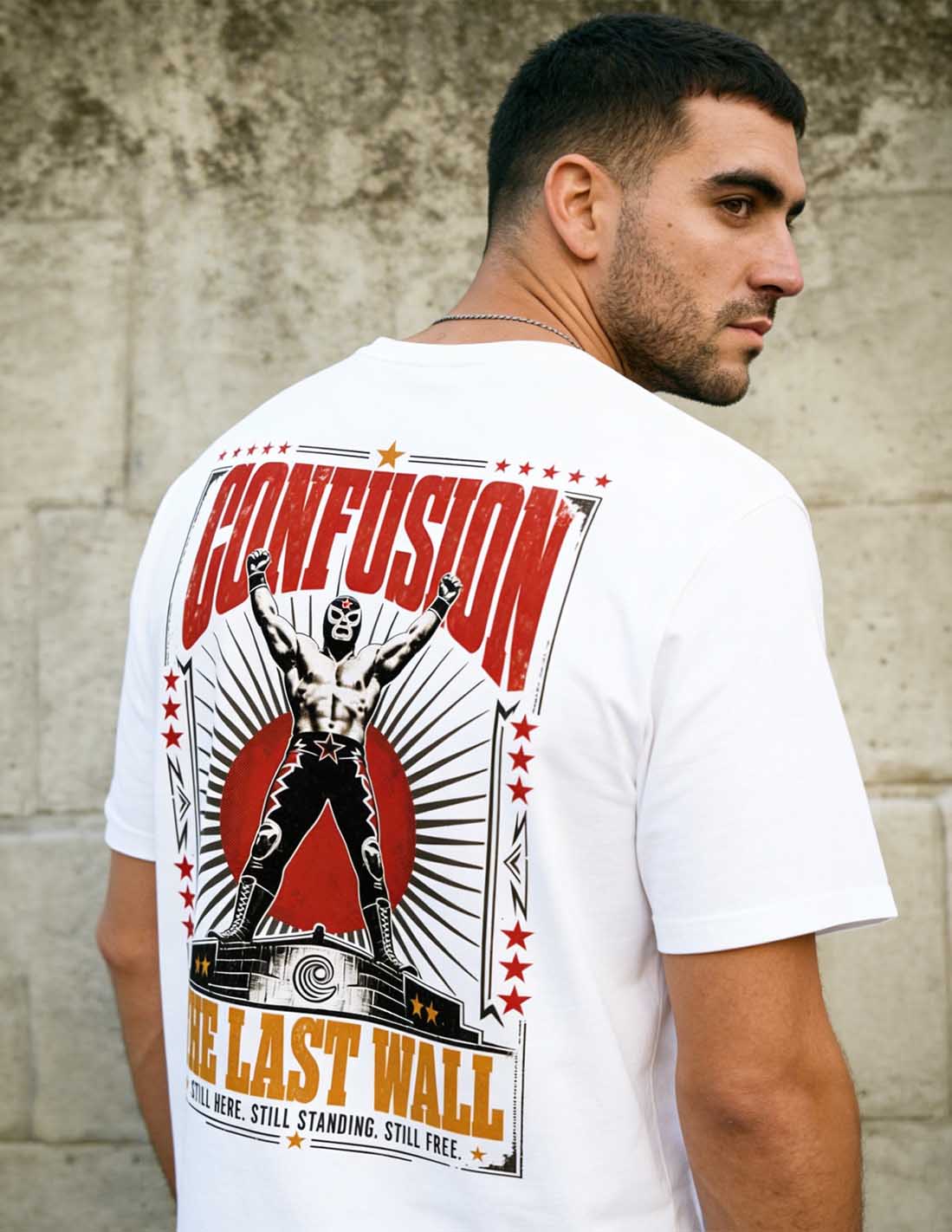 THE LAST WALL WHITE TEE