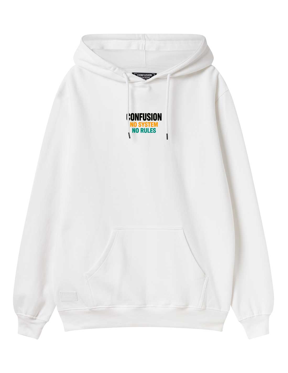 NO SYSTEM NO RULES WHITE HOODIE LIMITED EDITION