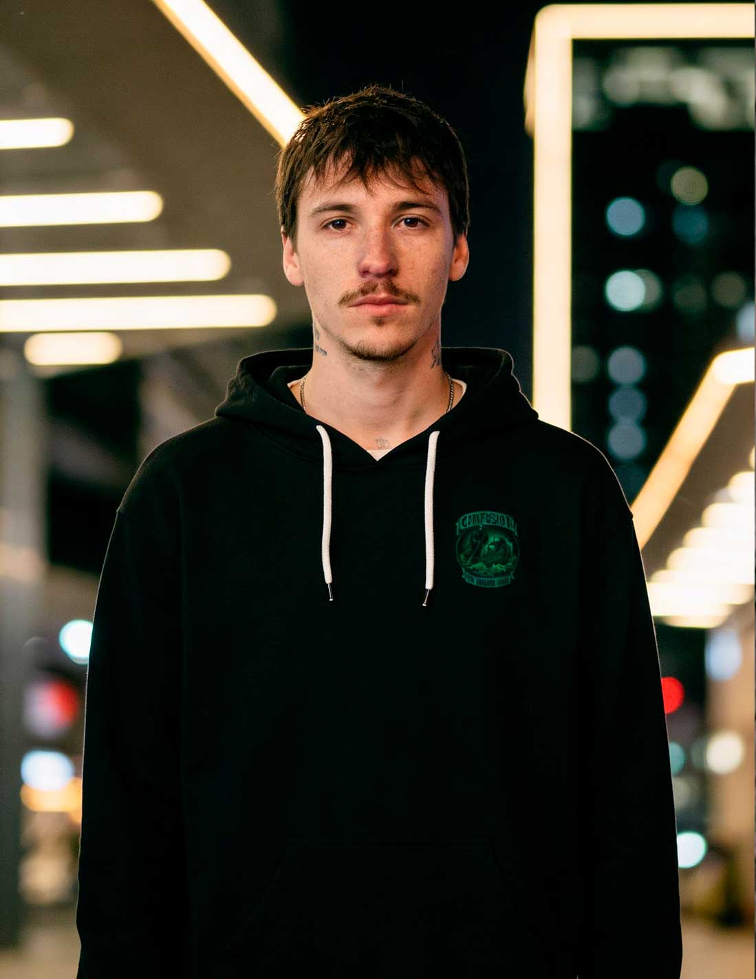 NO TURNING BLACK HOODIE