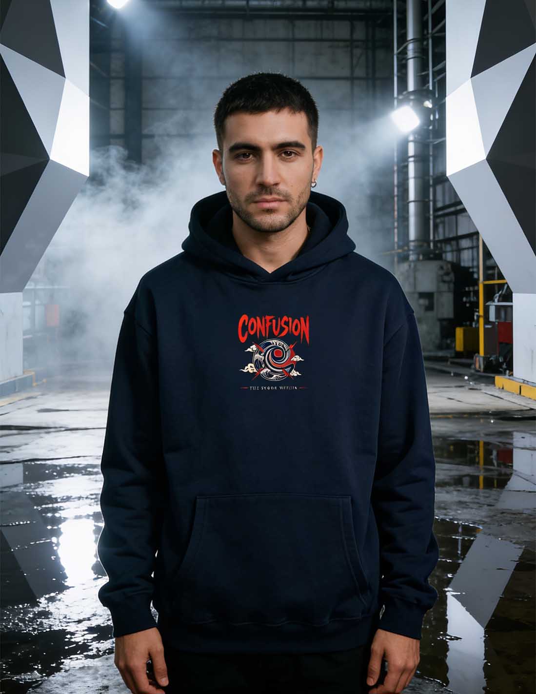 STORM MARITIME BLUE HOODIE OVERSIZE