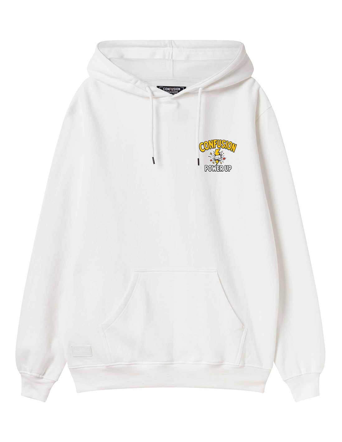 POWER UP WHITE HOODIE