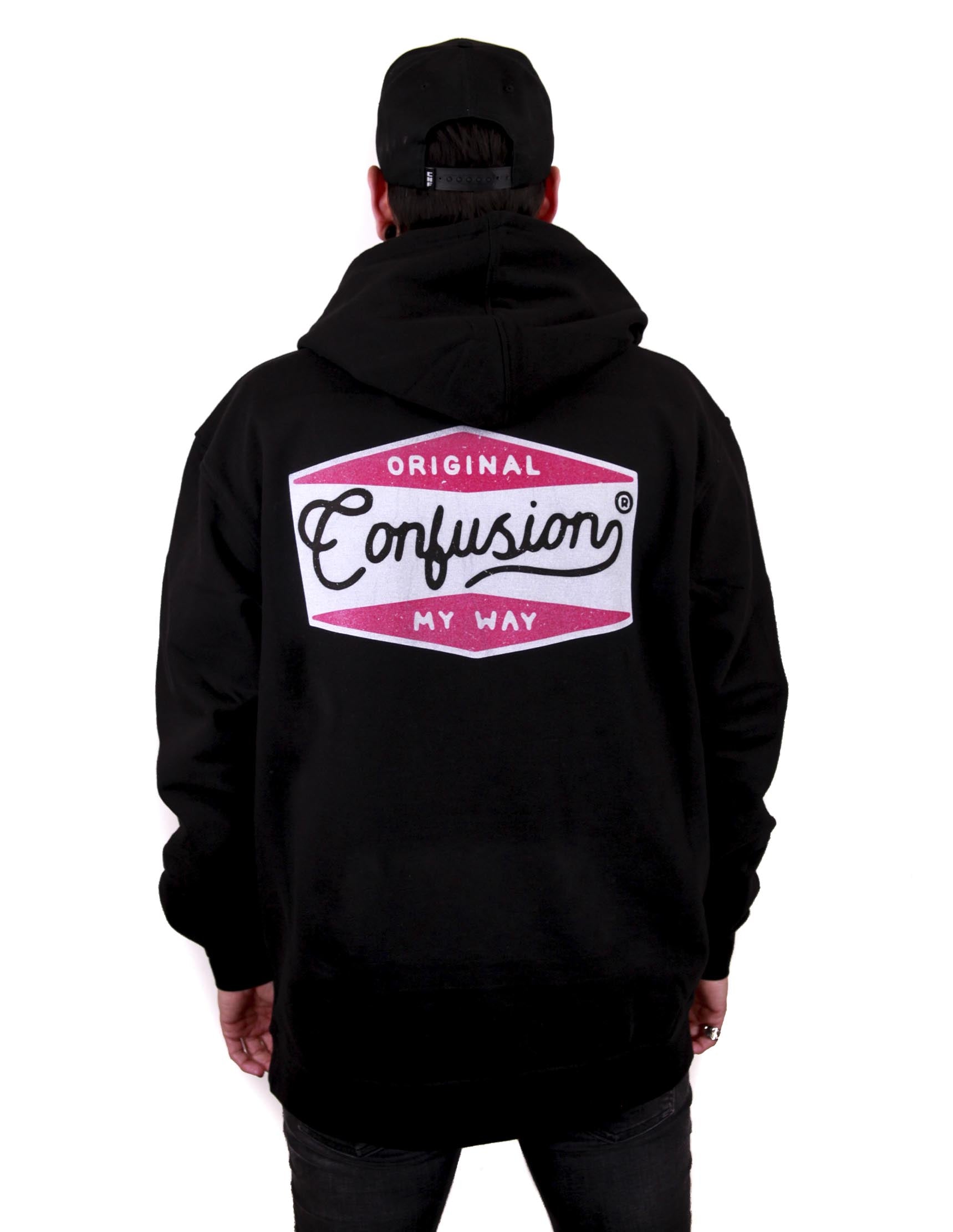 HANDCRAFTED LOGO NAFTA BLACK HOODIE LIMITED EDITION