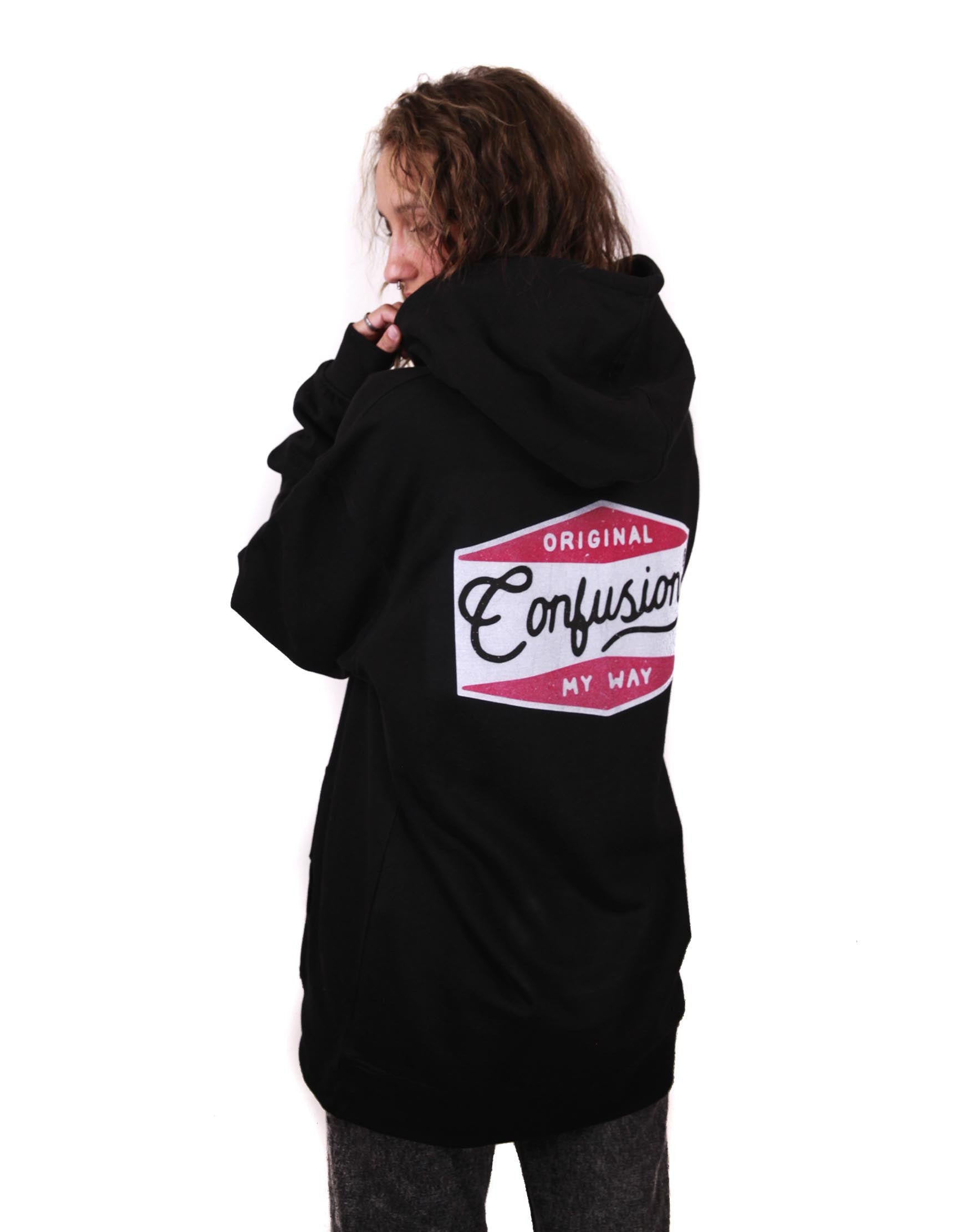 HANDCRAFTED LOGO NAFTA BLACK HOODIE LIMITED EDITION