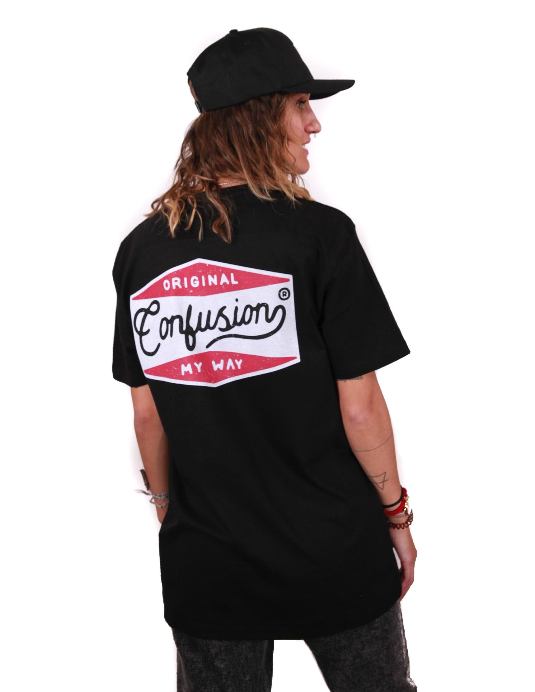 HANDCRAFTED LOGO NAFTA BLACK TEE