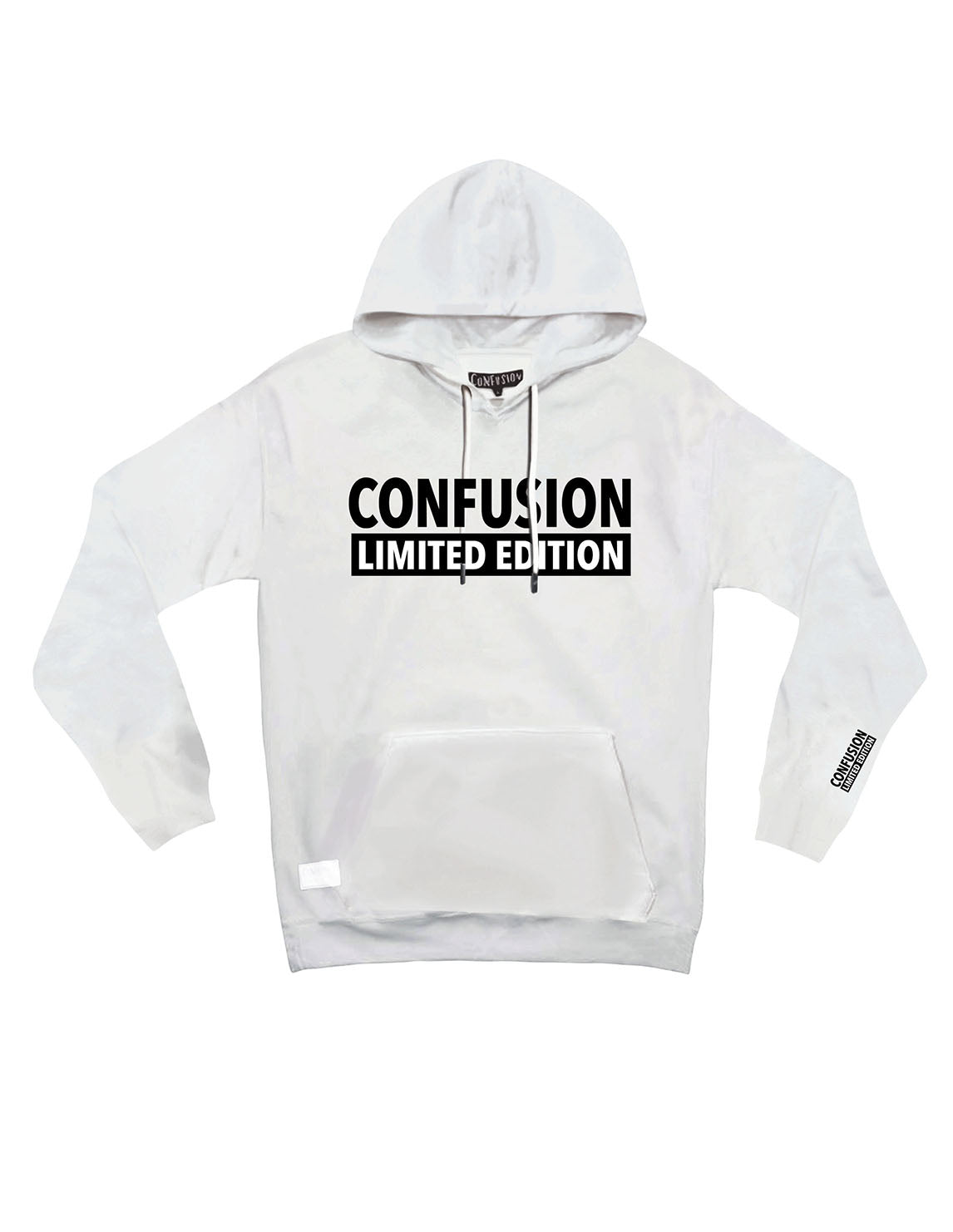 CONFUSION LIMITED EDITION WHITE HOODIE