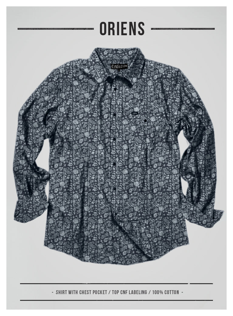 ORIENS SHIRT MEN BLACK