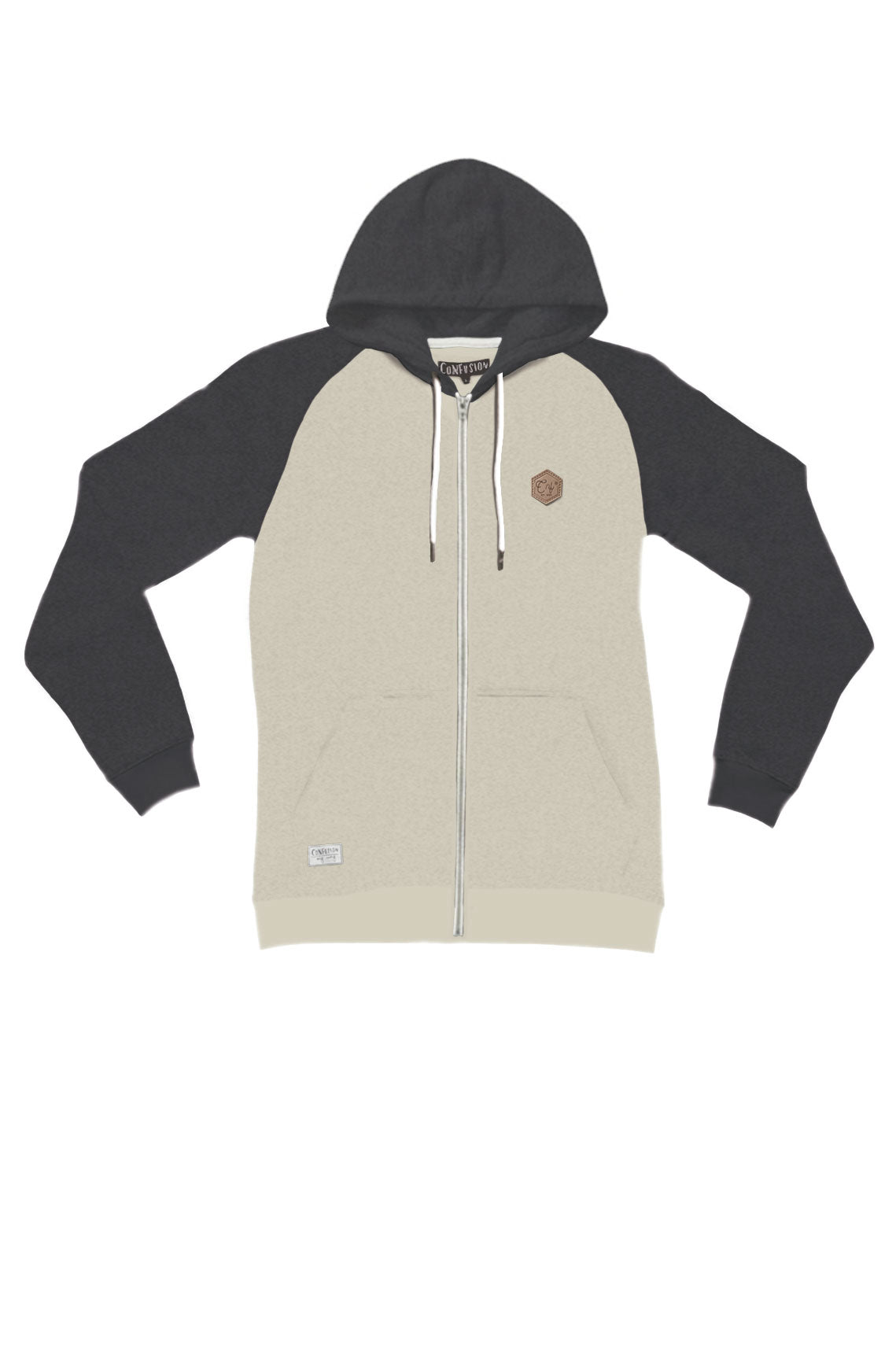 HEXAGON ZIPPER BEIGE