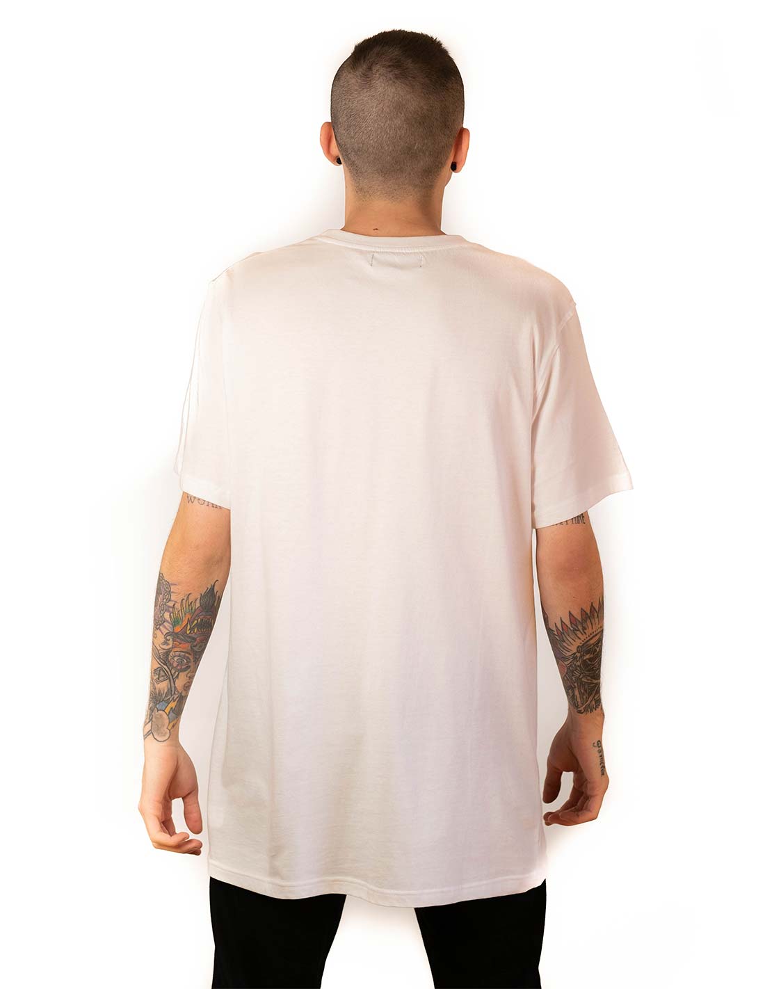 SKULL BUTTERFLY WHITE TEE