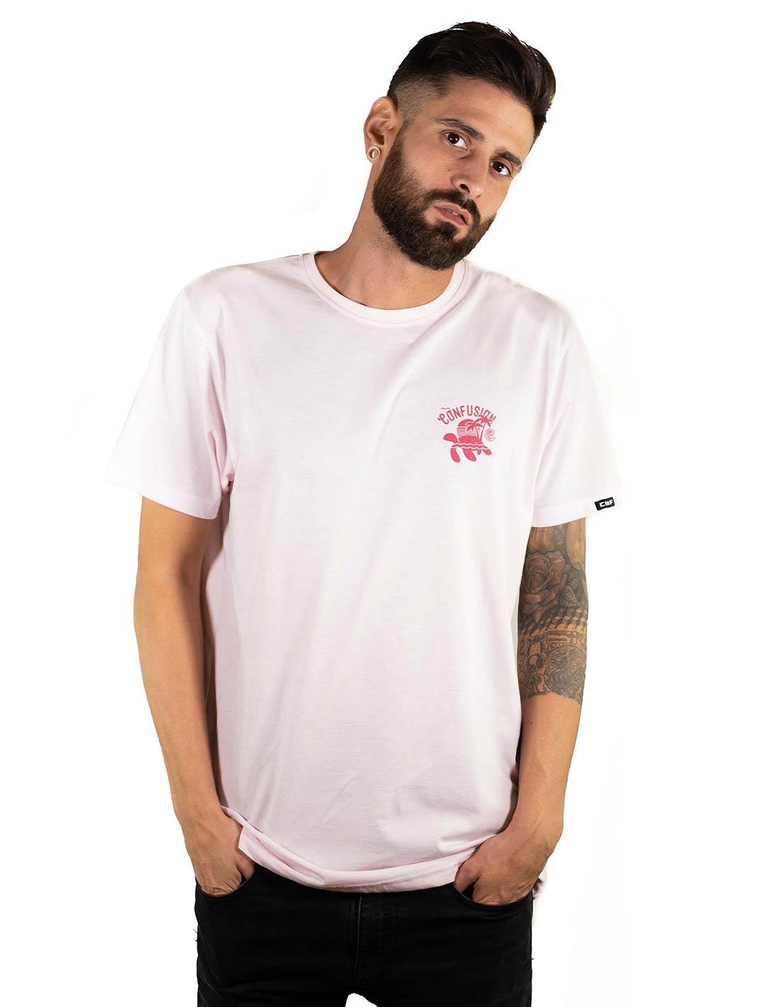 TURTLE ISLAND PINK TEE