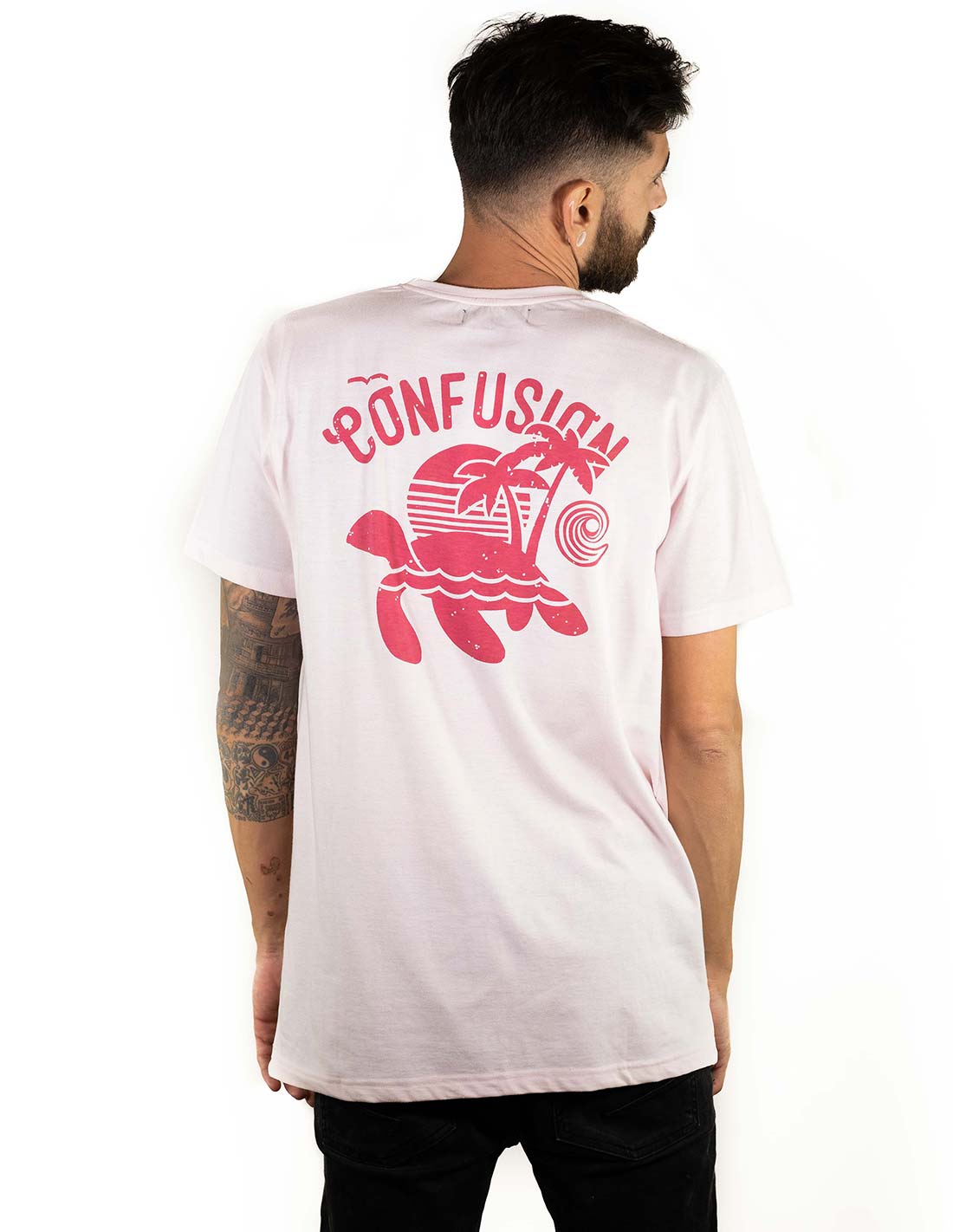 TURTLE ISLAND PINK TEE