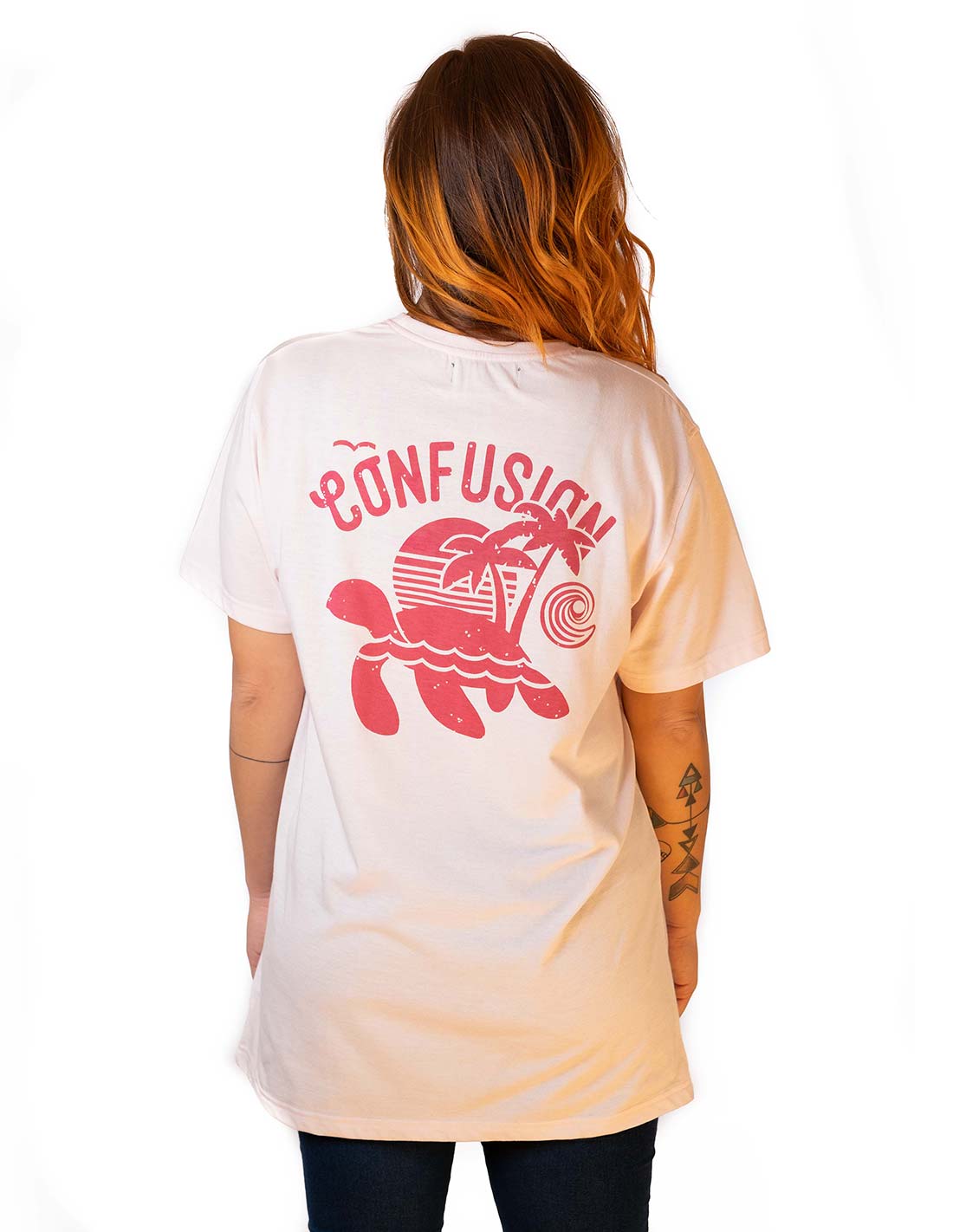 TURTLE ISLAND PINK TEE