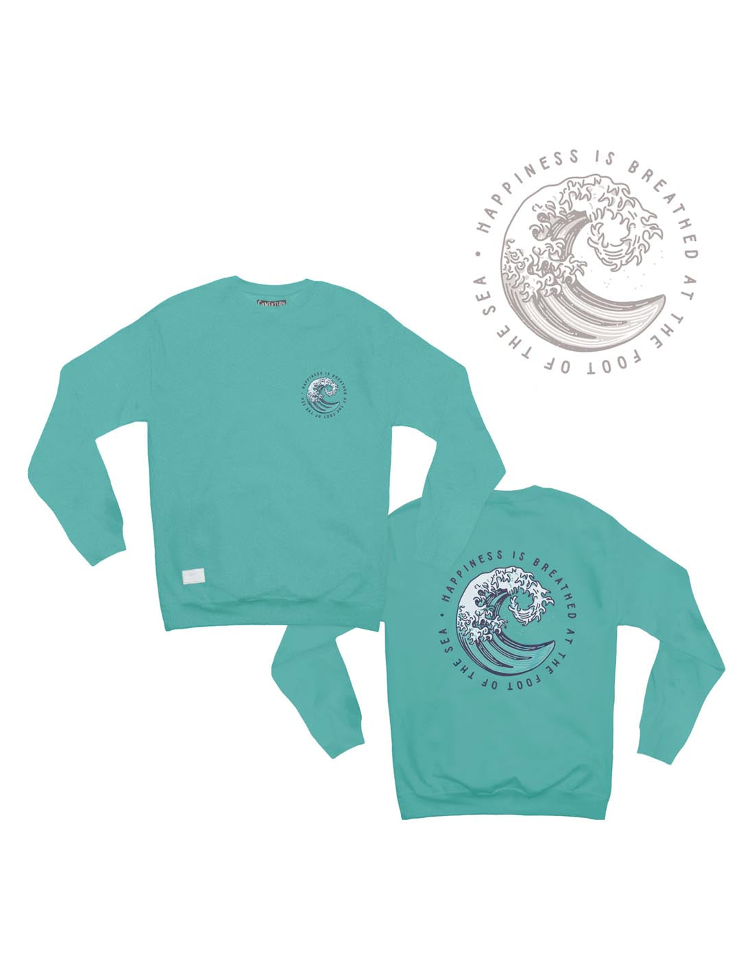 KANAGAWA CURACAO CREWNECK