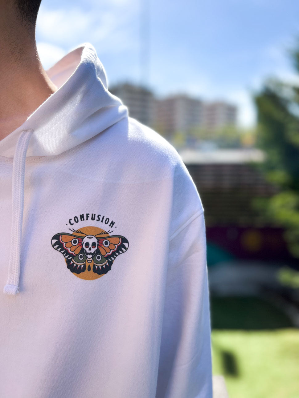 TARA WITCH WHITE HOODIE LIMITED EDITION