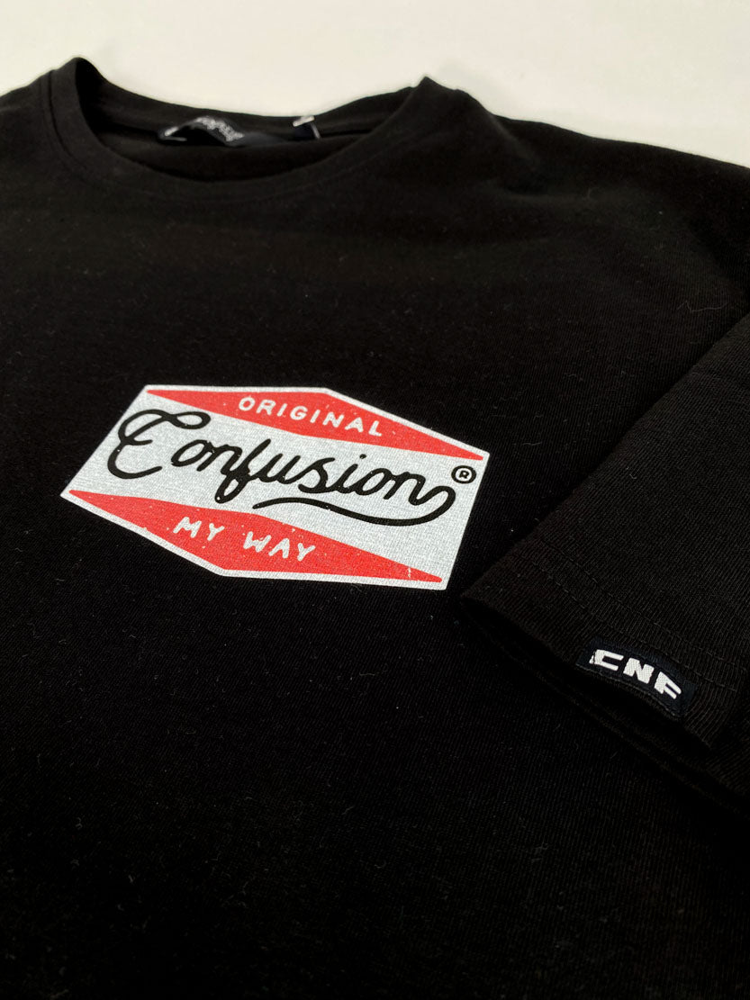 HANDCRAFTED LOGO NAFTA BLACK TEE