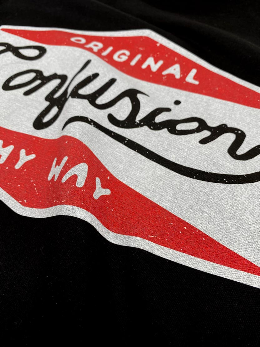 HANDCRAFTED LOGO NAFTA BLACK TEE